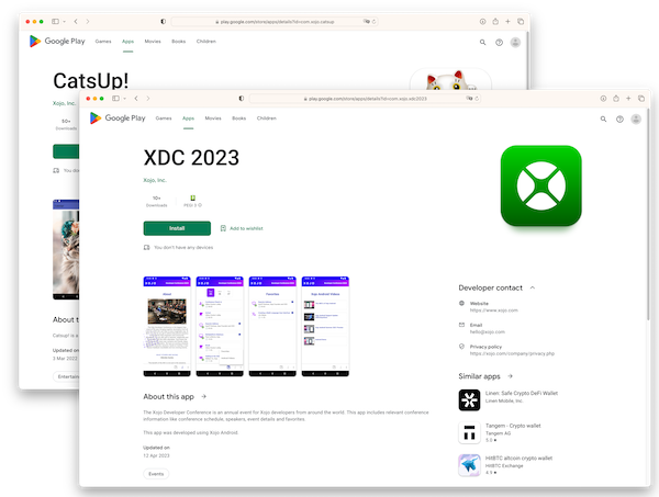 Xojo Apps in the Play Store